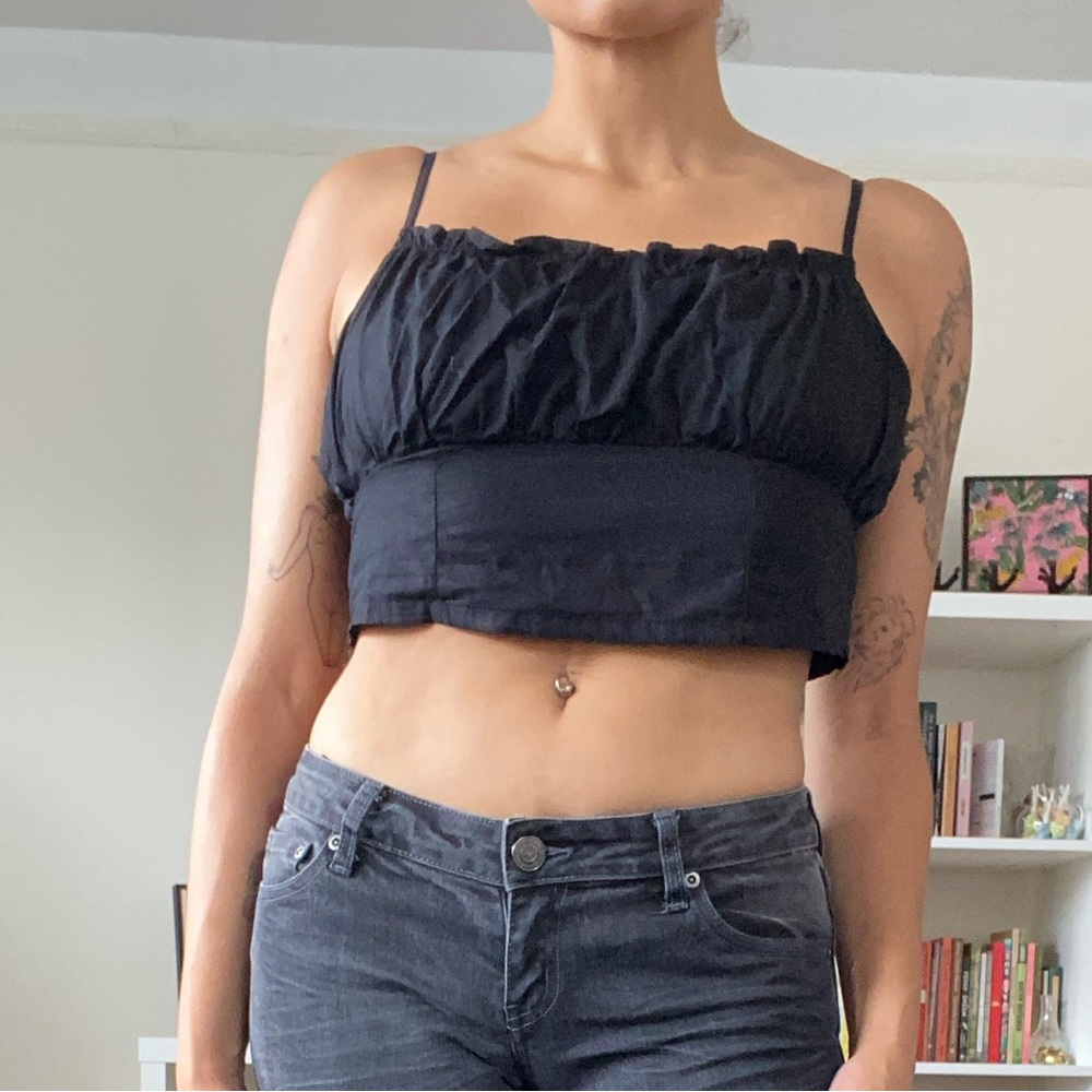 H&M Ruffled Bust Crop Top